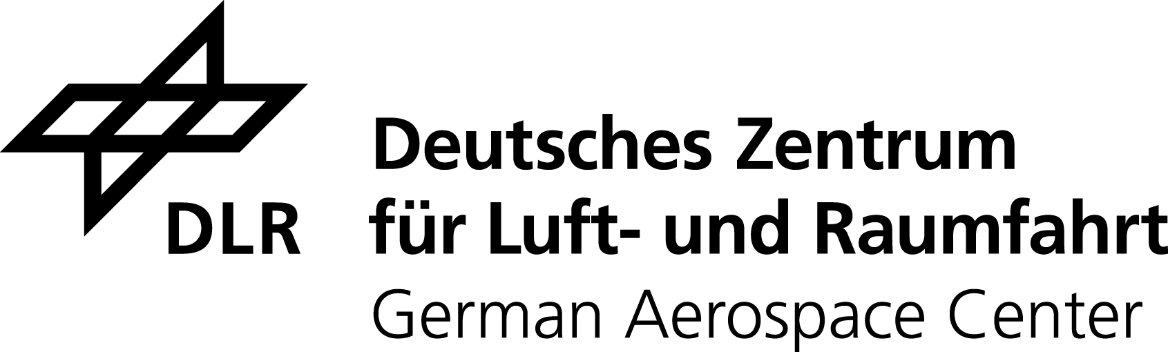 DLR Logo engl schwarz